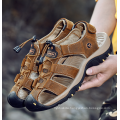 SE19131W Genuine Leather Sandals Men Outdoor Casual Beach Shoes Roman Shoes